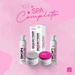 KIT COMPLETO para SPA das Sobrancelhas e da Pele - Argila,Esfoliante, Booster, Tônico e Soft.