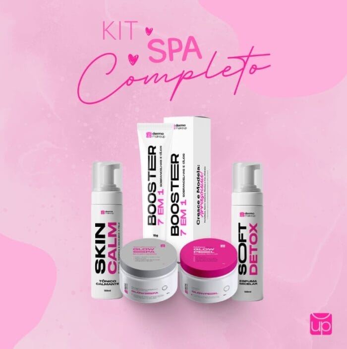 KIT COMPLETO para SPA das Sobrancelhas e da Pele - Argila,Esfoliante, Booster, Tônico e Soft. - Imagem 1