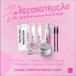 KIT COMPLETO de Reconstrução de Sobrancelhas - Booster, SoftDetox, Argila, Máscara Labial e Escovinha