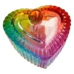 Dappen de Vidro com Tampa – Formato Coração